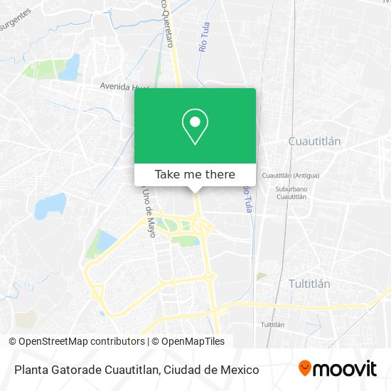 Planta Gatorade Cuautitlan map