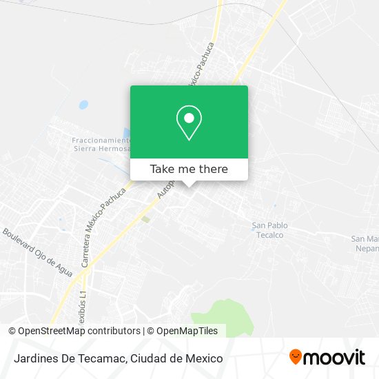Jardines De Tecamac map