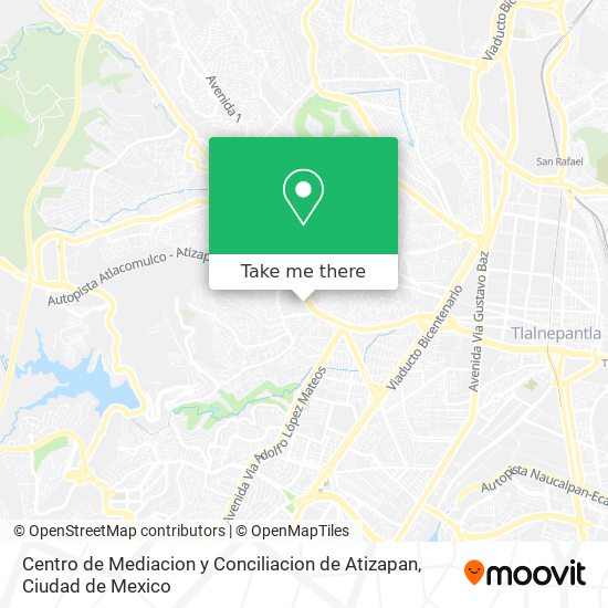 Mapa de Centro de Mediacion y Conciliacion de Atizapan
