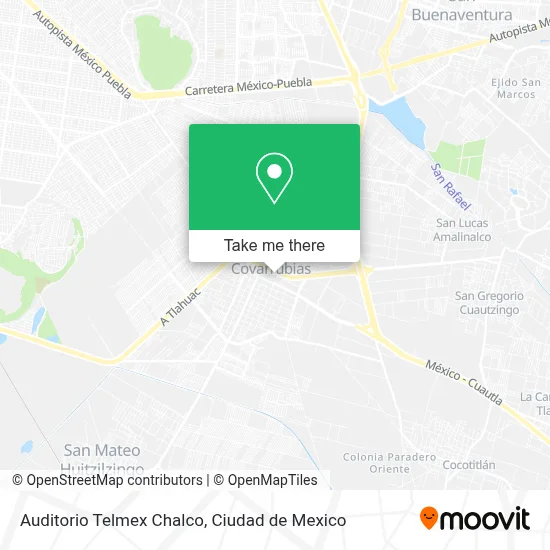 Auditorio Telmex Chalco map