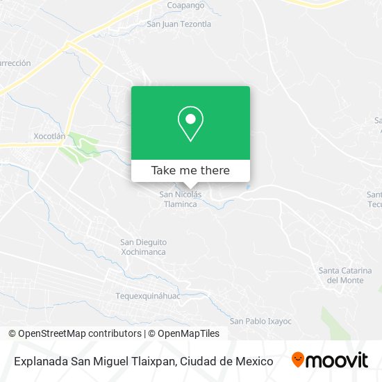 Mapa de Explanada San Miguel Tlaixpan
