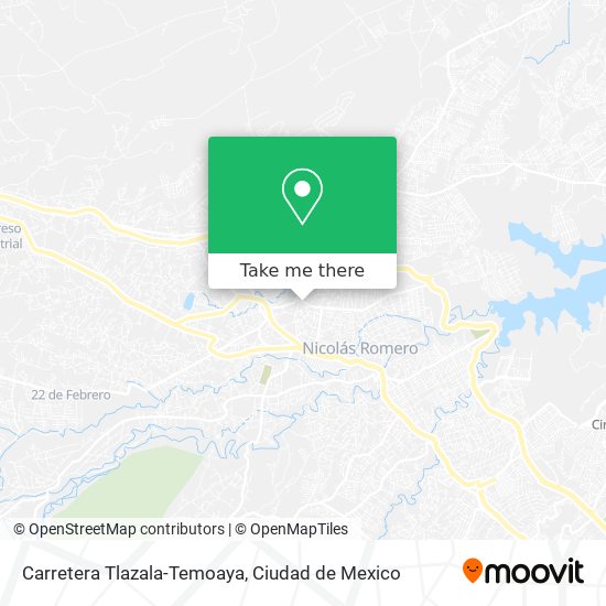 Carretera Tlazala-Temoaya map