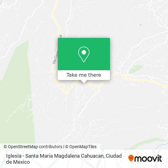 Mapa de Iglesia - Santa Maria Magdalena Cahuacan