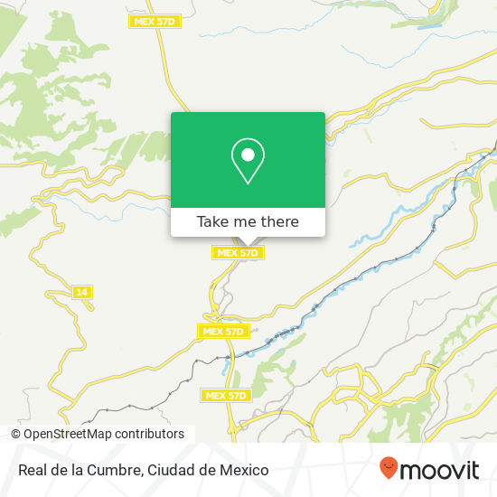 Mapa de Real de la Cumbre