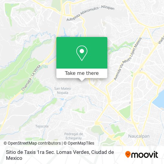 Sitio de Taxis 1ra Sec. Lomas Verdes map