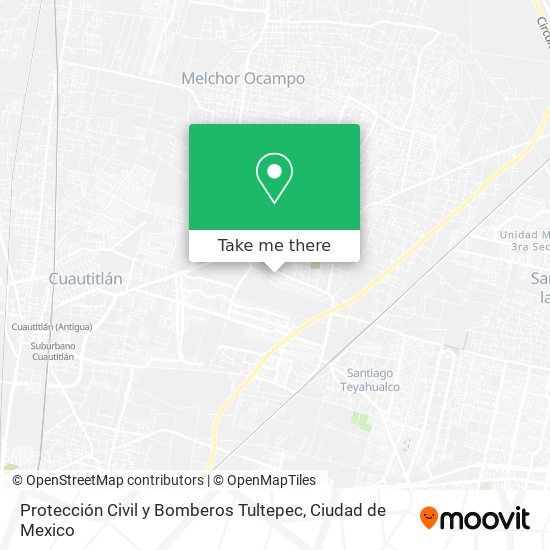 Mapa de Protección Civil y Bomberos Tultepec
