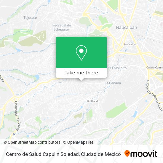 Mapa de Centro de Salud Capulin Soledad