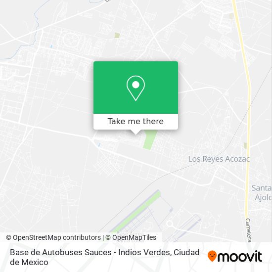 Base de Autobuses Sauces - Indios Verdes map
