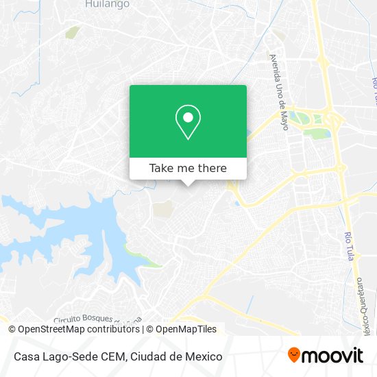 How to get to Casa Lago-Sede CEM in Tepotzotlán by Bus or Train?