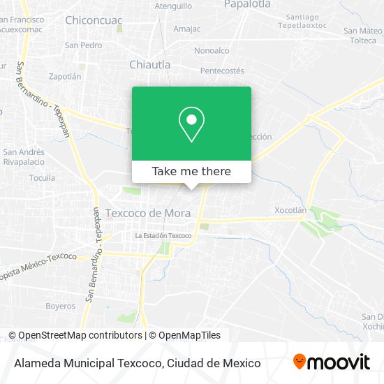 Alameda Municipal Texcoco map