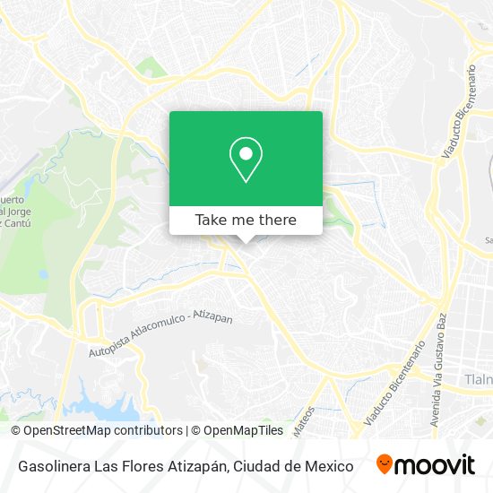 Gasolinera Las Flores Atizapán map