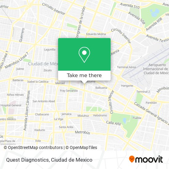 Quest Diagnostics map