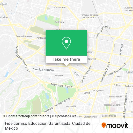 Mapa de Fideicomiso Educacion Garantizada