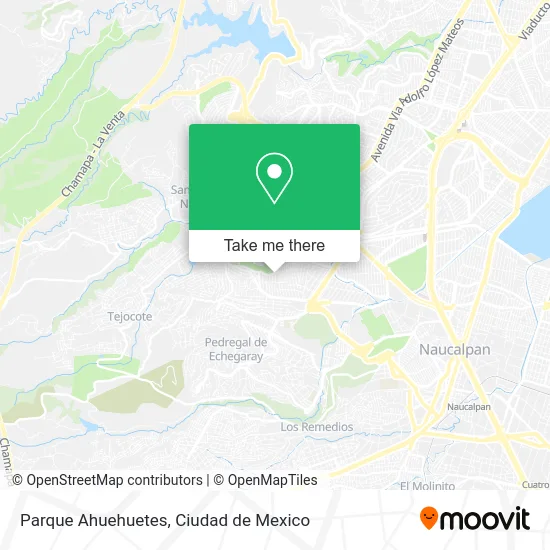 Parque Ahuehuetes map
