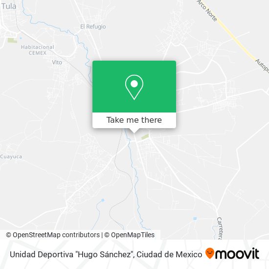 Unidad Deportiva "Hugo Sánchez" map