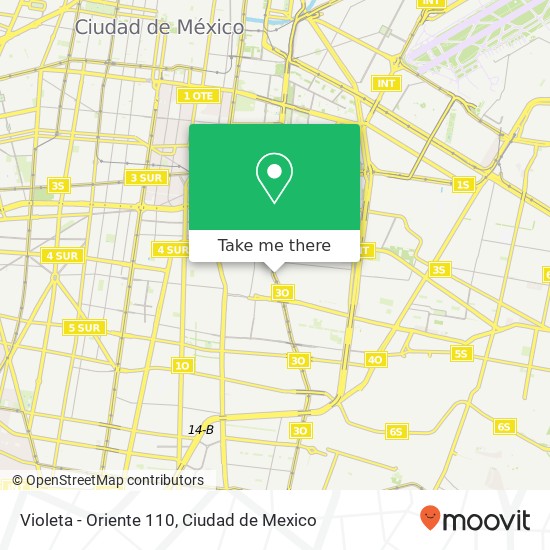 Violeta - Oriente 110 map