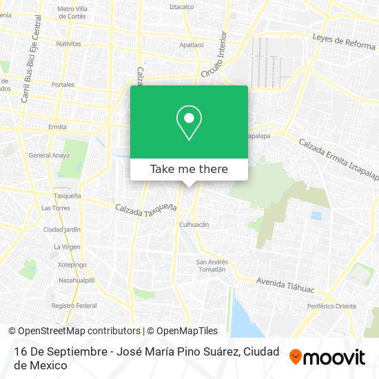 Mapa de 16 De Septiembre - José María Pino Suárez