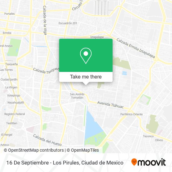 16 De Septiembre - Los Pirules map