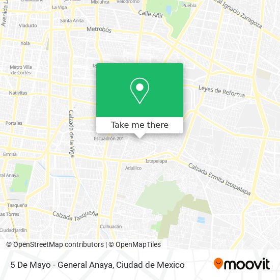 5 De Mayo - General Anaya map