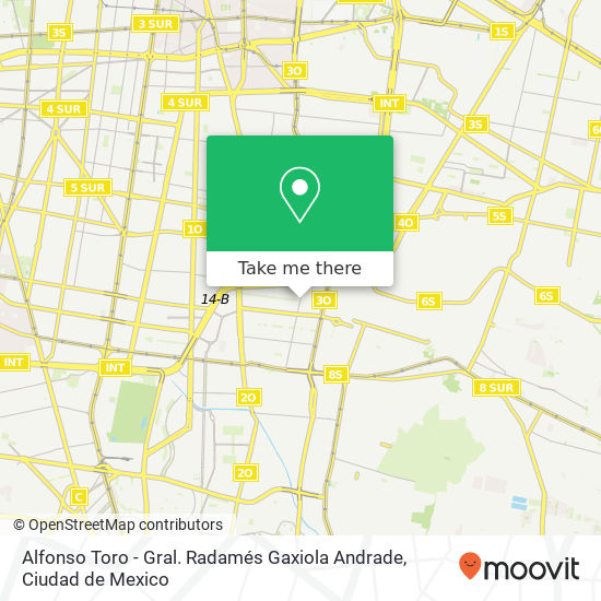Alfonso Toro - Gral. Radamés Gaxiola Andrade map