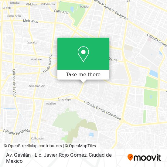 Av. Gavilán - Lic. Javier Rojo Gomez map