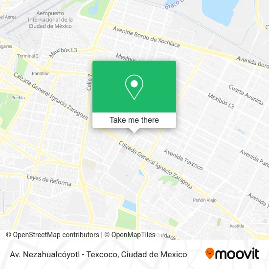 Mapa de Av. Nezahualcóyotl - Texcoco