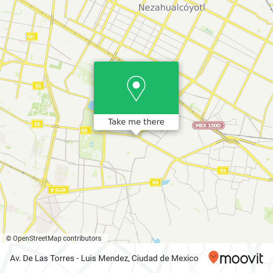Av. De Las Torres - Luis Mendez map