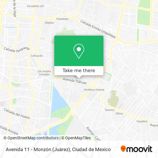 Mapa de Avenida 11 - Monzón (Juárez)