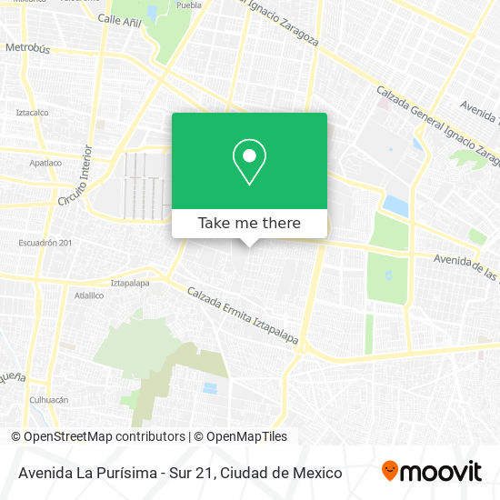 Avenida La Purísima - Sur 21 map