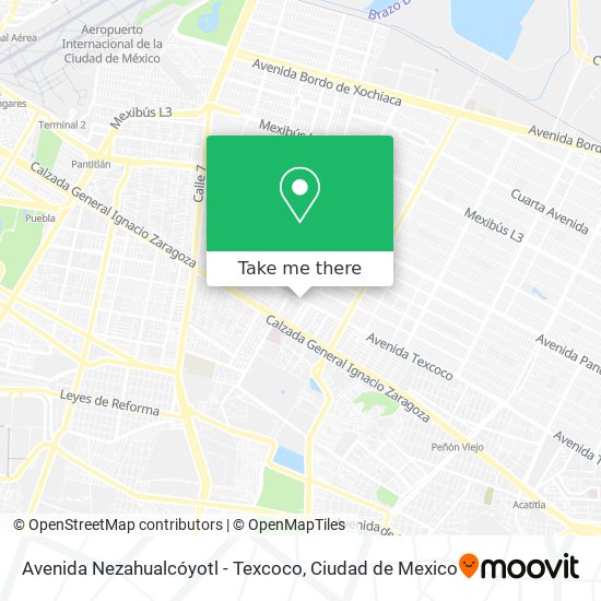 Mapa de Avenida Nezahualcóyotl - Texcoco