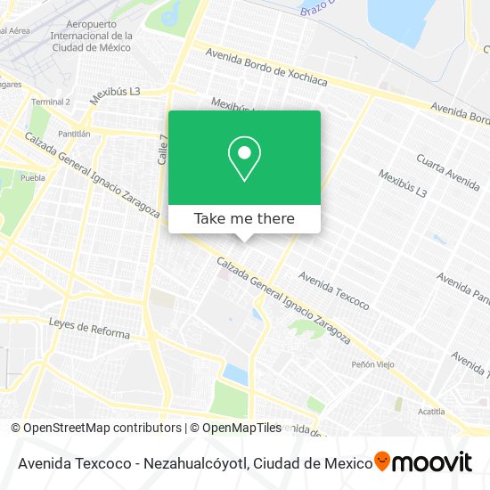 Avenida Texcoco - Nezahualcóyotl map