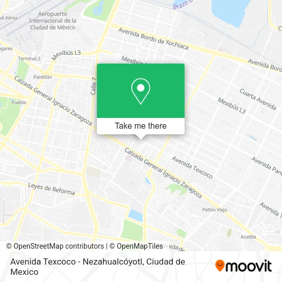 Mapa de Avenida Texcoco - Nezahualcóyotl