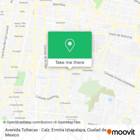 Mapa de Avenida Toltecas - Calz. Ermita Iztapalapa