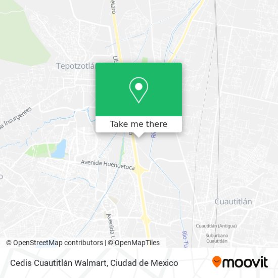 Cedis Cuautitlán Walmart map