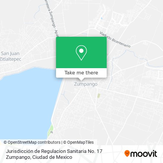 Jurisdicción de Regulacion Sanitaria No. 17 Zumpango map