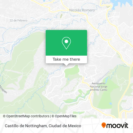 Castillo de Nottingham map