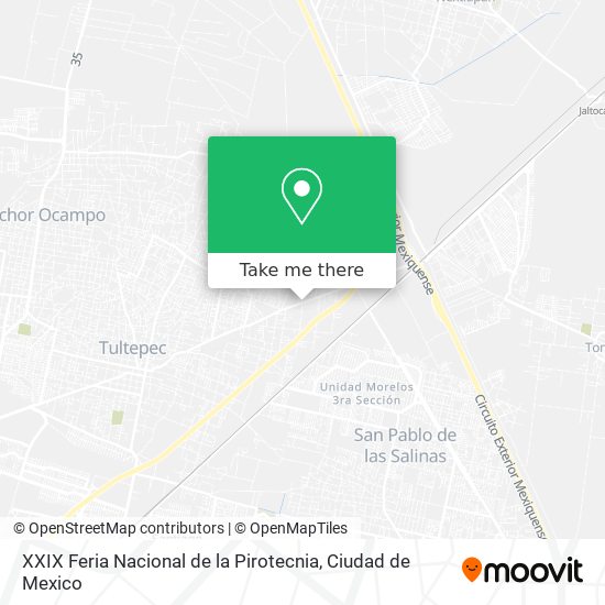 Mapa de XXIX Feria Nacional de la Pirotecnia