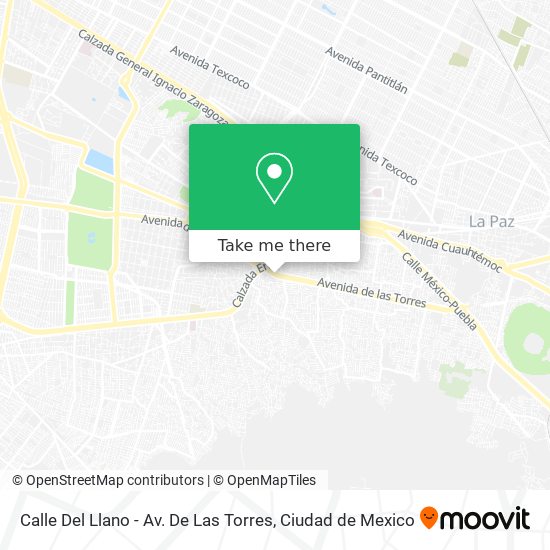 Calle Del Llano - Av. De Las Torres map