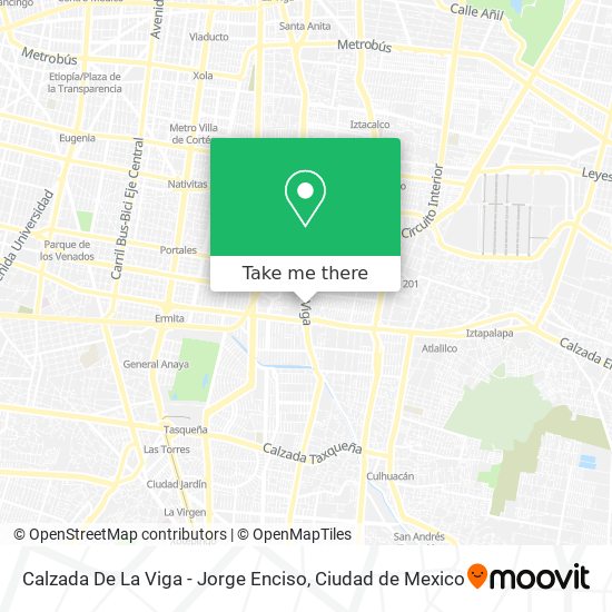 Calzada De La Viga - Jorge Enciso map