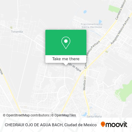 Mapa de CHEDRAUI OJO DE AGUA BACH
