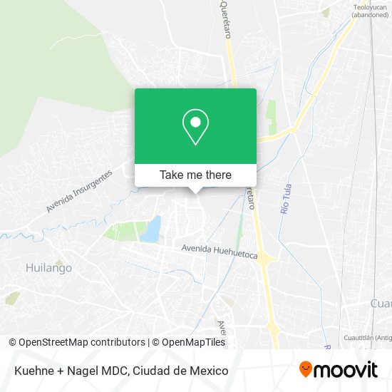 Mapa de Kuehne + Nagel MDC