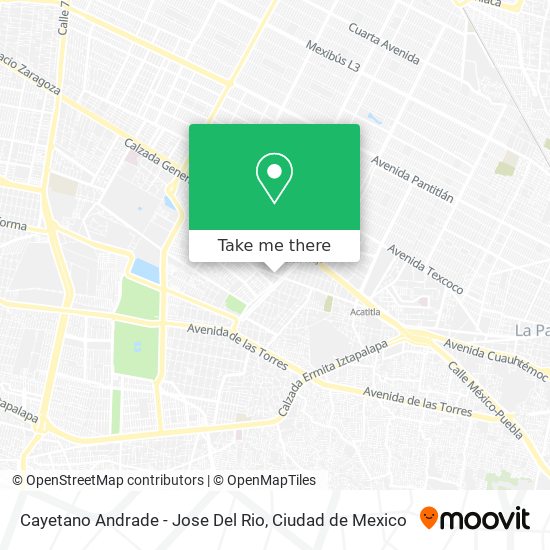 Cayetano Andrade - Jose Del Rio map