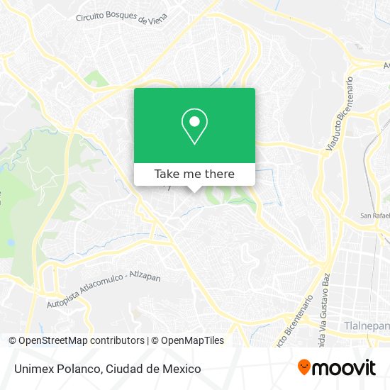 Unimex Polanco map