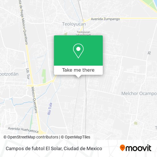 Campos de fubtol El Solar map