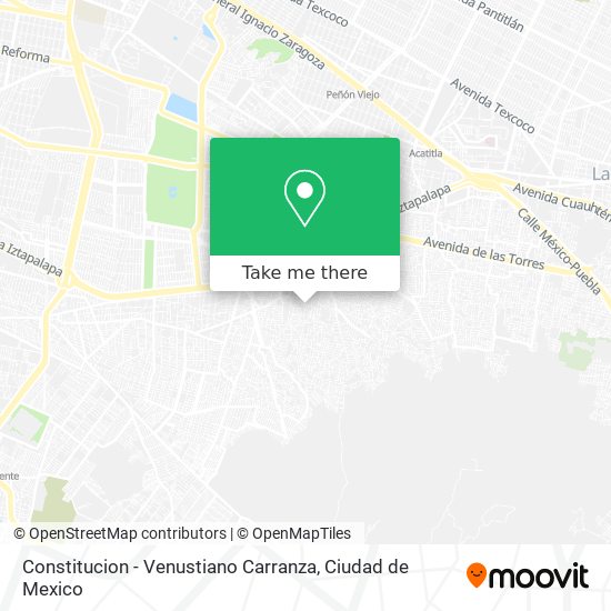 Constitucion - Venustiano Carranza map