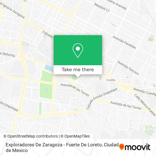 Exploradores De Zaragoza - Fuerte De Loreto map