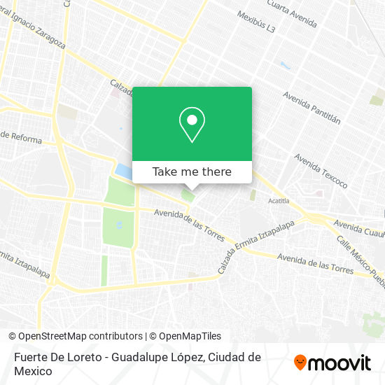 Fuerte De Loreto - Guadalupe López map