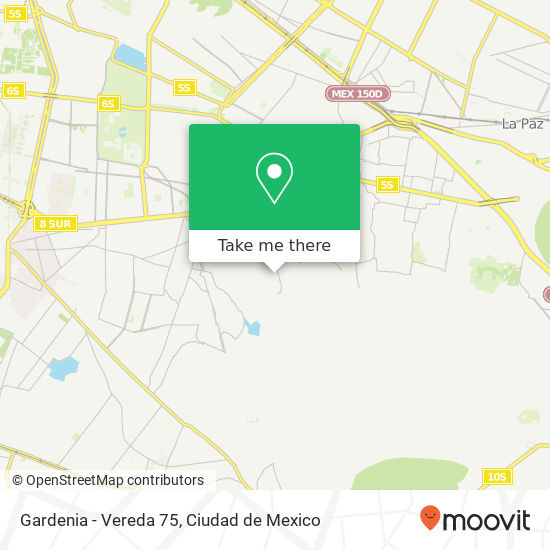Gardenia - Vereda 75 map