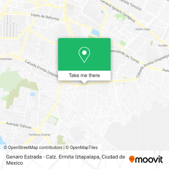 Mapa de Genaro Estrada - Calz. Ermita Iztapalapa