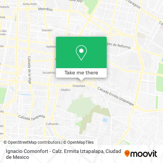 Ignacio Comonfort - Calz. Ermita Iztapalapa map